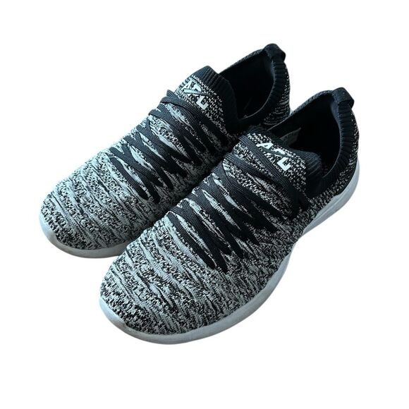 APL Athletic Propulsion Labs Techloom Wave White and Black Fade Shoes - Picture 1 of 5